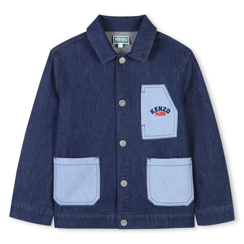 Cazadora vaquera de algod&oacute;n KENZO KIDS 
                        UNISEXO