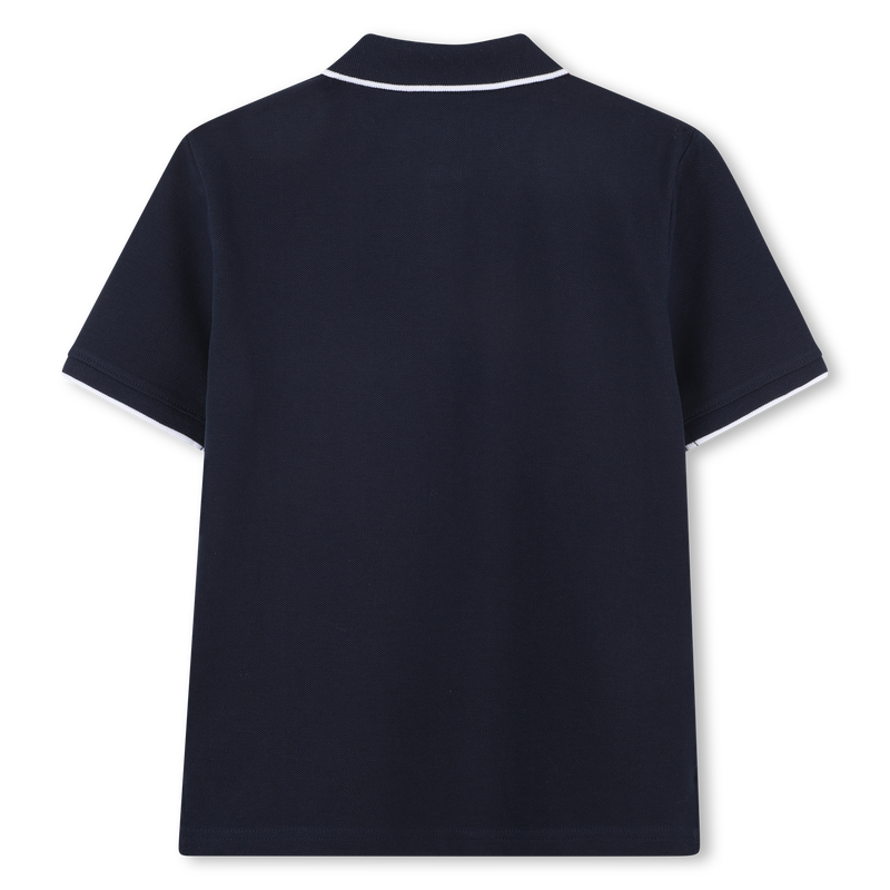 Polo recto de algod&oacute;n BOSS 
                        NI&Ntilde;O