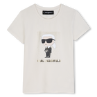 Camiseta de mangas cortas KARL LAGERFELD KIDS 
                    NI&Ntilde;A