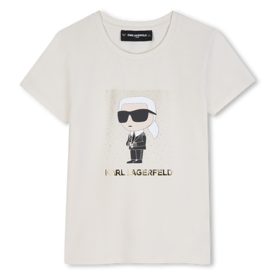 Camiseta de mangas cortas KARL LAGERFELD KIDS NI&Ntilde;A