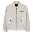Bomber de tela KARL LAGERFELD KIDS 
                    NI&Ntilde;O