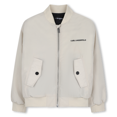 Bomber de tela KARL LAGERFELD KIDS NI&Ntilde;O