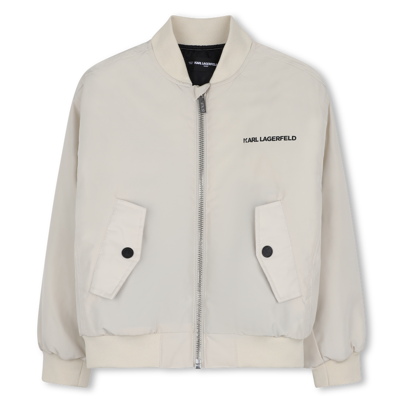 Bomber de tela KARL LAGERFELD KIDS 
                        NI&Ntilde;O