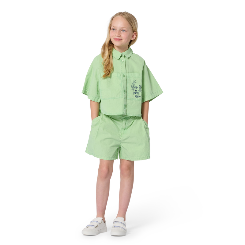 CAMISA POPLIN KENZO KIDS 
                        NI&Ntilde;A