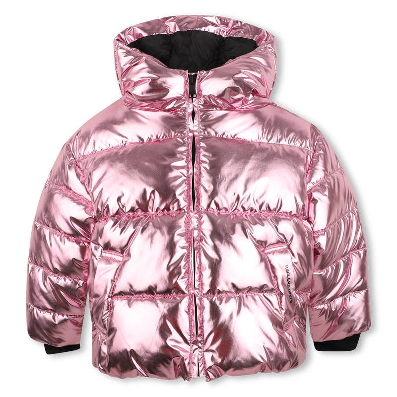 Chaqueta acolchada con capucha KARL LAGERFELD KIDS 
                        NI&Ntilde;A