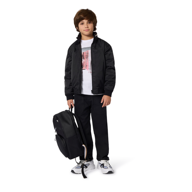 Chaqueta con cuello alto BOSS 
                        NI&Ntilde;O