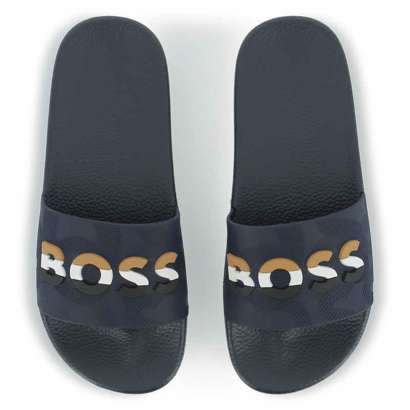 Chanclas con tira ancha BOSS 
                        NI&Ntilde;O