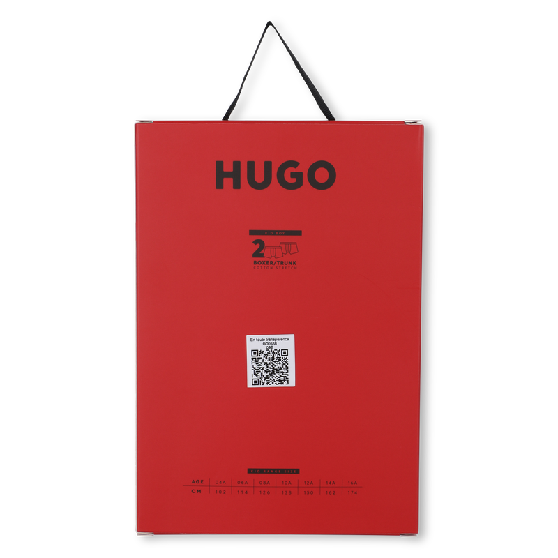 Pack de 2 calzoncillos b&oacute;xer HUGO 
                        NI&Ntilde;O