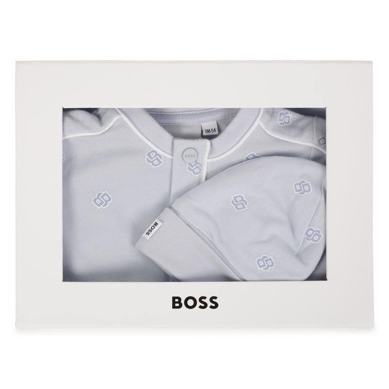 Pijama y gorro estampados BOSS 
                        NI&Ntilde;O