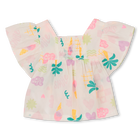 Blusa manga corta con volantes BILLIEBLUSH 
                    NI&Ntilde;A