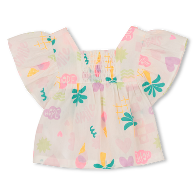 BLUSA MANGA CORTA CON VOLANTES BILLIEBLUSH NI&Ntilde;A