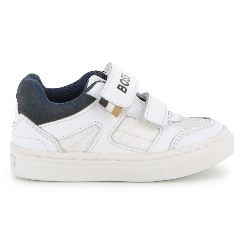 ZAPATILLAS CON RAYAS DE VELCRO BOSS 
                        NI&Ntilde;O