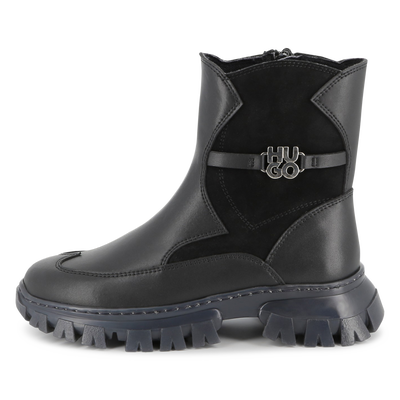 Botines con cierre de cremallera HUGO NI&Ntilde;A