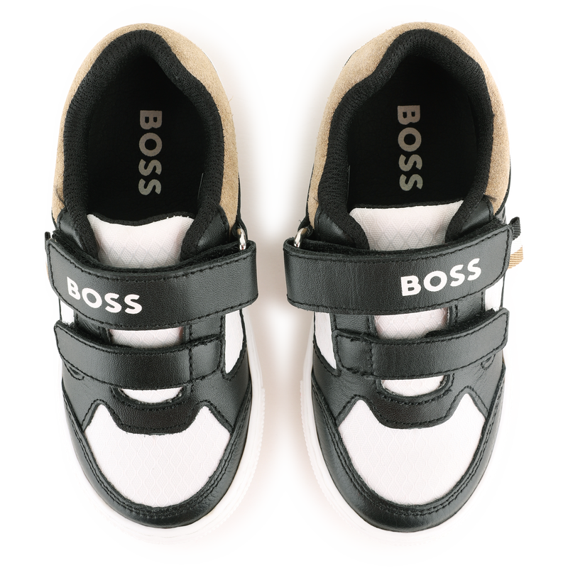 ZAPATILLAS CON RAYAS DE VELCRO BOSS 
                        NI&Ntilde;O