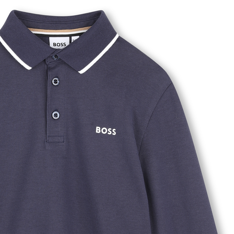 Polo de manga larga BOSS 
                        NI&Ntilde;O