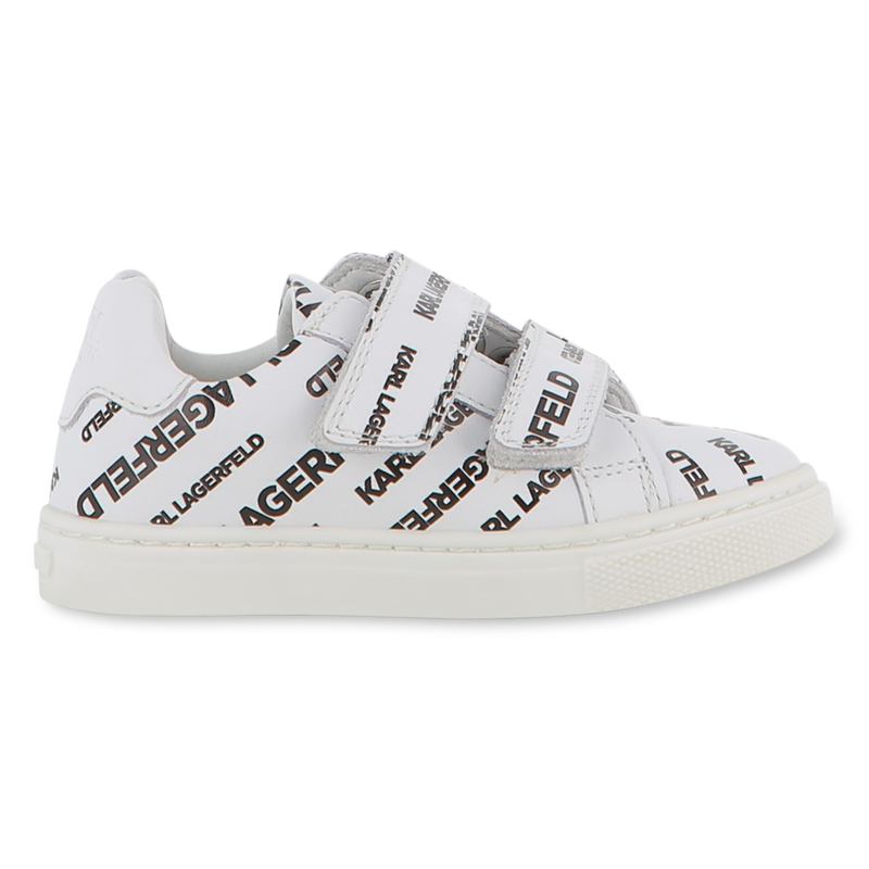 Deportivas de piel con velcro KARL LAGERFELD KIDS 
                        UNISEXO