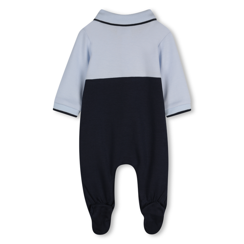 Pijama tricolor cuello de polo BOSS 
                        NI&Ntilde;O