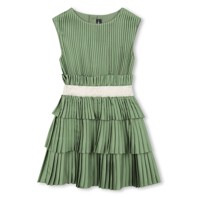 VESTIDO PLISADO MANGA CORTA KARL LARGERFELD KIDS NI&Ntilde;A