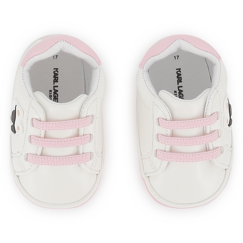 Zapatillas de cuero sint&eacute;tico KARL LAGERFELD KIDS 
                        NI&Ntilde;A