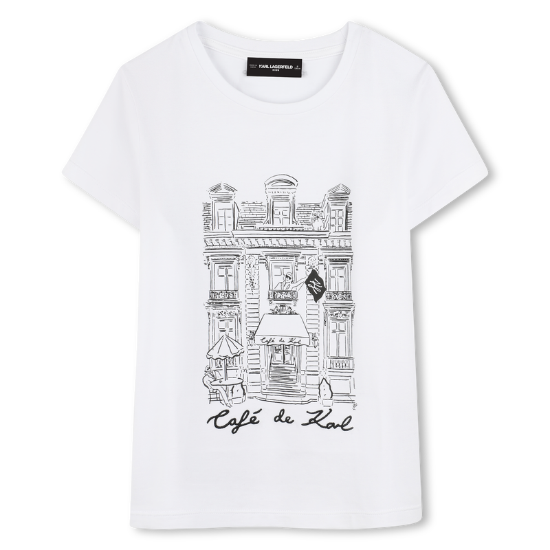 Camiseta con estampado KARL LAGERFELD KIDS 
                        NI&Ntilde;A