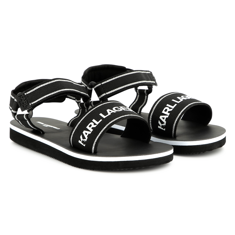 Sandalias ligeras con velcro KARL LAGERFELD KIDS 
                        NI&Ntilde;A