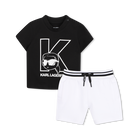 Conjunto de camiseta y bermudas KARL LAGERFELD KIDS 
                    NI&Ntilde;O