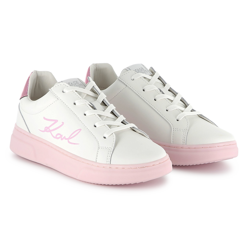 Zapatillas de cuero KARL LAGERFELD KIDS 
                        NI&Ntilde;A