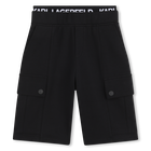 Bermudas con cintura el&aacute;stica KARL LAGERFELD KIDS 
                    NI&Ntilde;O
