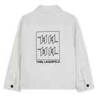Chaqueta vaquera con cremallera KARL LAGERFELD KIDS 
                    NI&Ntilde;O