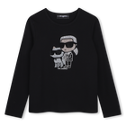 Camiseta de manga larga KARL LAGERFELD KIDS 
                    NI&Ntilde;A