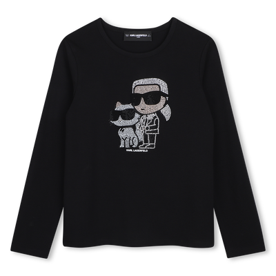 Camiseta de manga larga KARL LAGERFELD KIDS NI&Ntilde;A