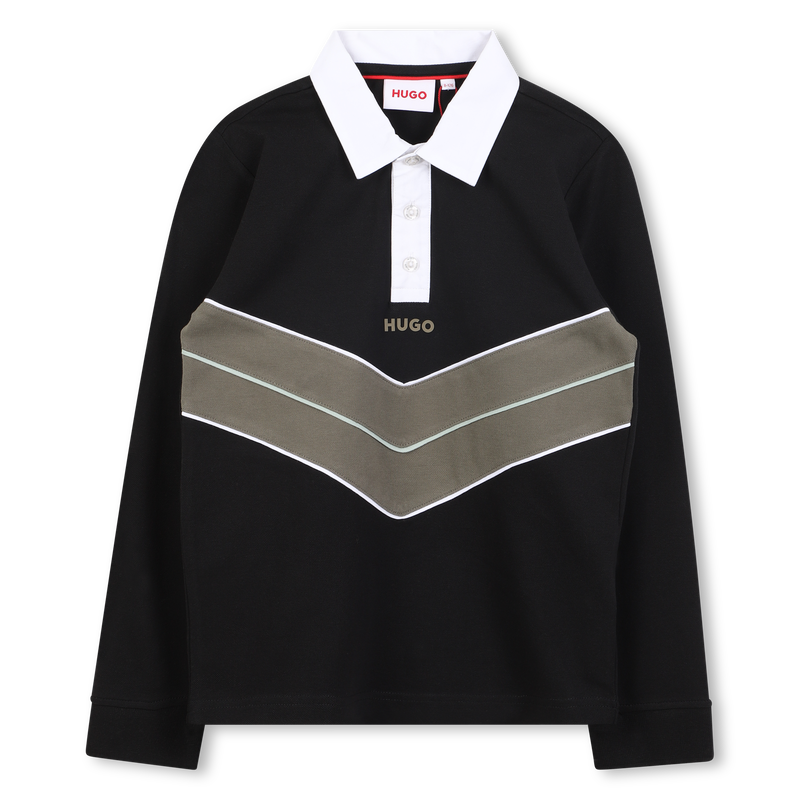 Polo de manga larga HUGO 
                        NI&Ntilde;O