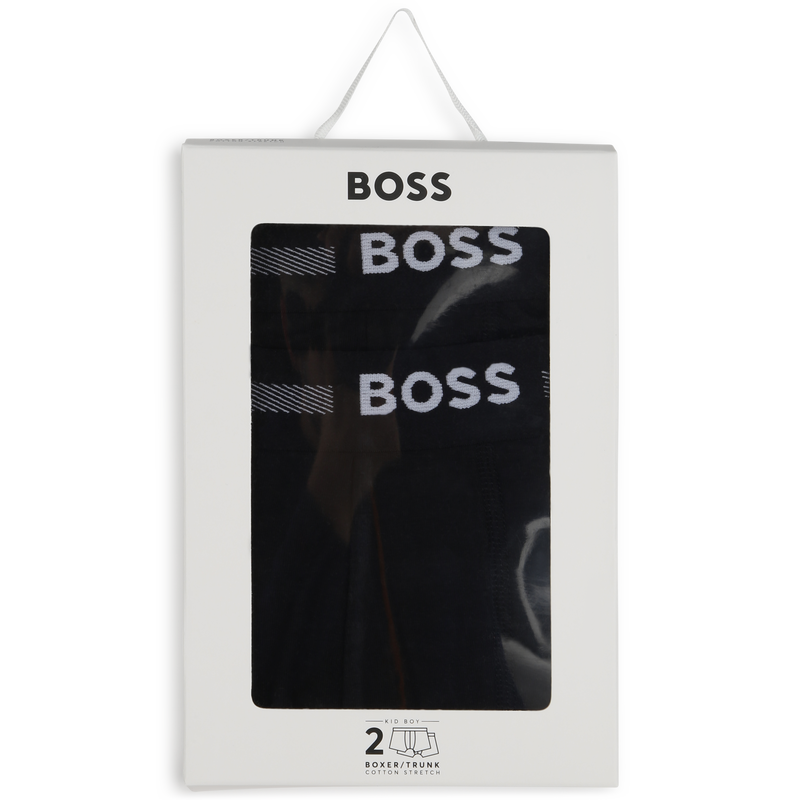 Pack de 2 calzoncillos b&oacute;xer BOSS 
                        NI&Ntilde;O