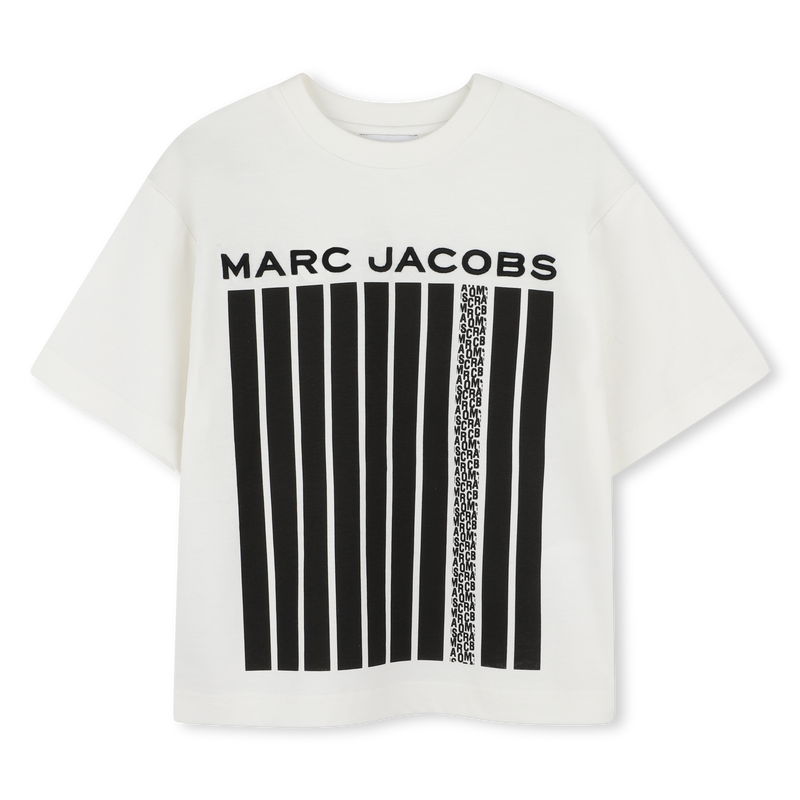 Camiseta de algod&oacute;n bicolor MARC JACOBS 
                        NI&Ntilde;O