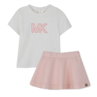 Conjunto de camiseta y falda, RASA PASTEL, hi-res