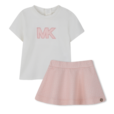 CONJUNTO DE CAMISETA Y FALDA MICHAEL KORS NI&Ntilde;A