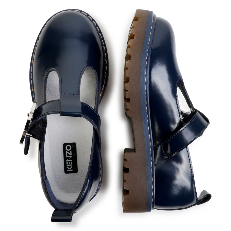 Sandalias de piel con hebilla KENZO KIDS 
                        NI&Ntilde;A