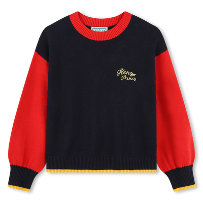 Jersey de punto con bordados KENZO KIDS NI&Ntilde;A