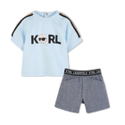 Conjunto de camiseta y pantal&oacute;n corto KARL LAGERFELD KIDS 
                    NI&Ntilde;O
