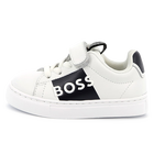 Deportivas de piel y cordones BOSS 
                    NI&Ntilde;O