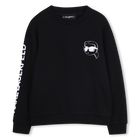 Sudadera estampada, NEGRO, hi-res