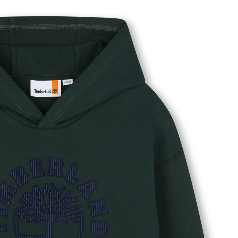 Sudadera con capucha de vell&oacute;n TIMBERLAND 
                        NI&Ntilde;O