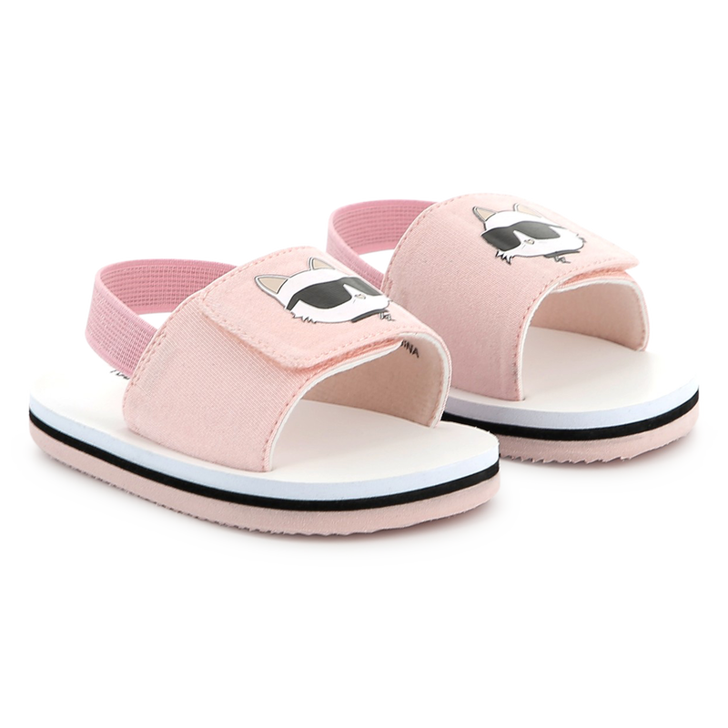 Sandalias ligeras con velcro KARL LAGERFELD KIDS 
                        UNISEXO