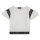 Camiseta mangas avolantadas KARL LAGERFELD KIDS 
                    NI&Ntilde;A