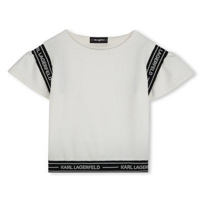 Camiseta mangas avolantadas KARL LAGERFELD KIDS NI&Ntilde;A