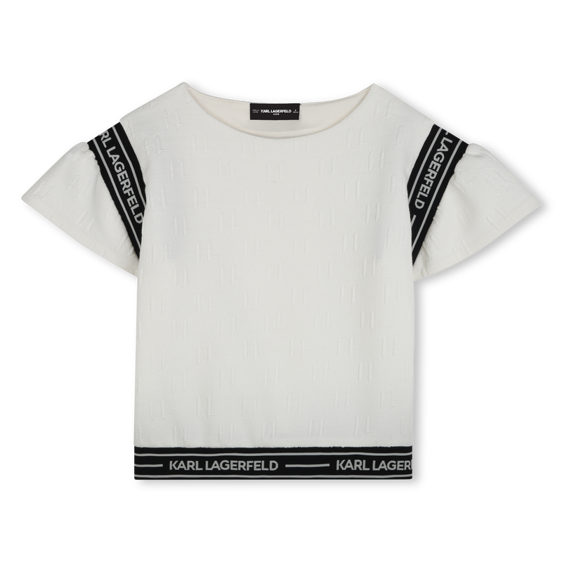 Camiseta mangas avolantadas KARL LAGERFELD KIDS 
                        NI&Ntilde;A