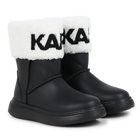Botines de cuero con vuelta KARL LAGERFELD KIDS 
                    NI&Ntilde;A