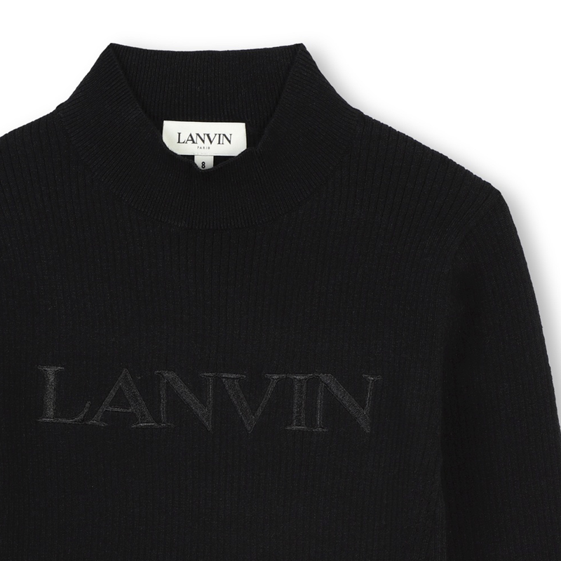 Jersey liso bordado LANVIN 
                        NI&Ntilde;A