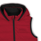 Chaqueta acolchada con capucha efecto flenn BOSS 
                    NI&Ntilde;O