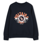 Sudadera de cuello redondo, AZUL, hi-res